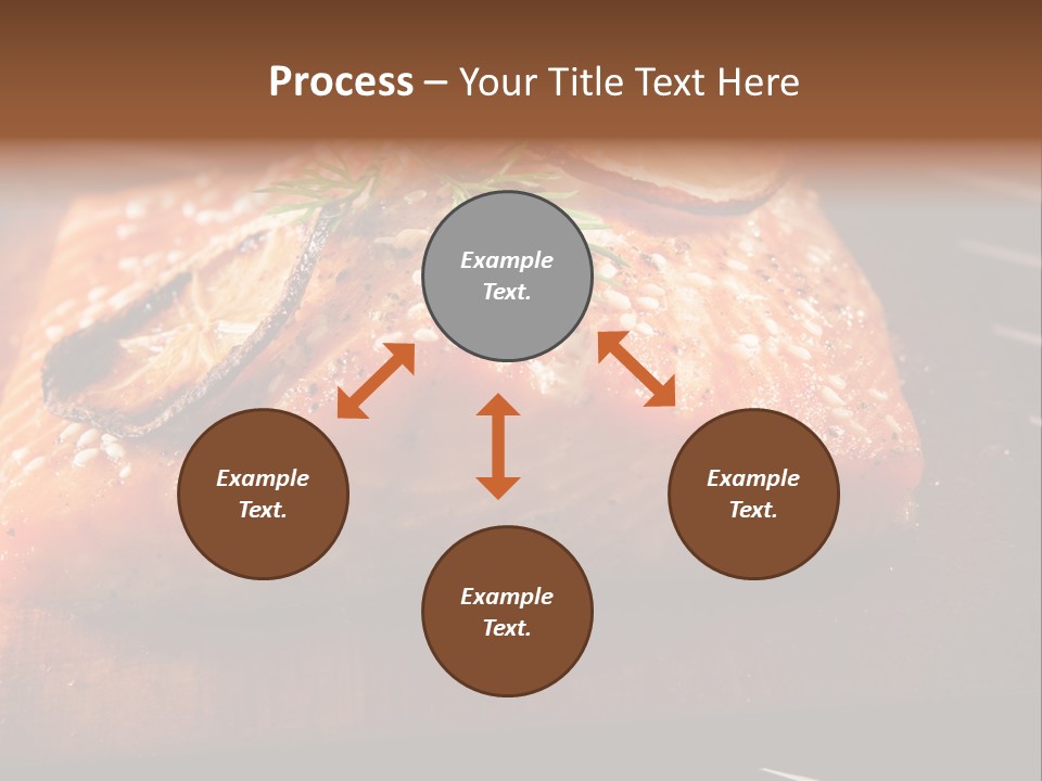 Salmon Grilled On Cedar Plank PowerPoint Template