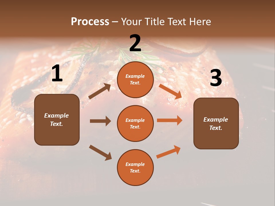 Salmon Grilled On Cedar Plank PowerPoint Template