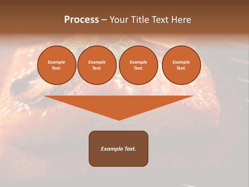 Salmon Grilled On Cedar Plank PowerPoint Template