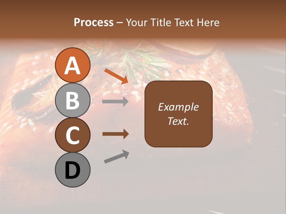 Salmon Grilled On Cedar Plank PowerPoint Template