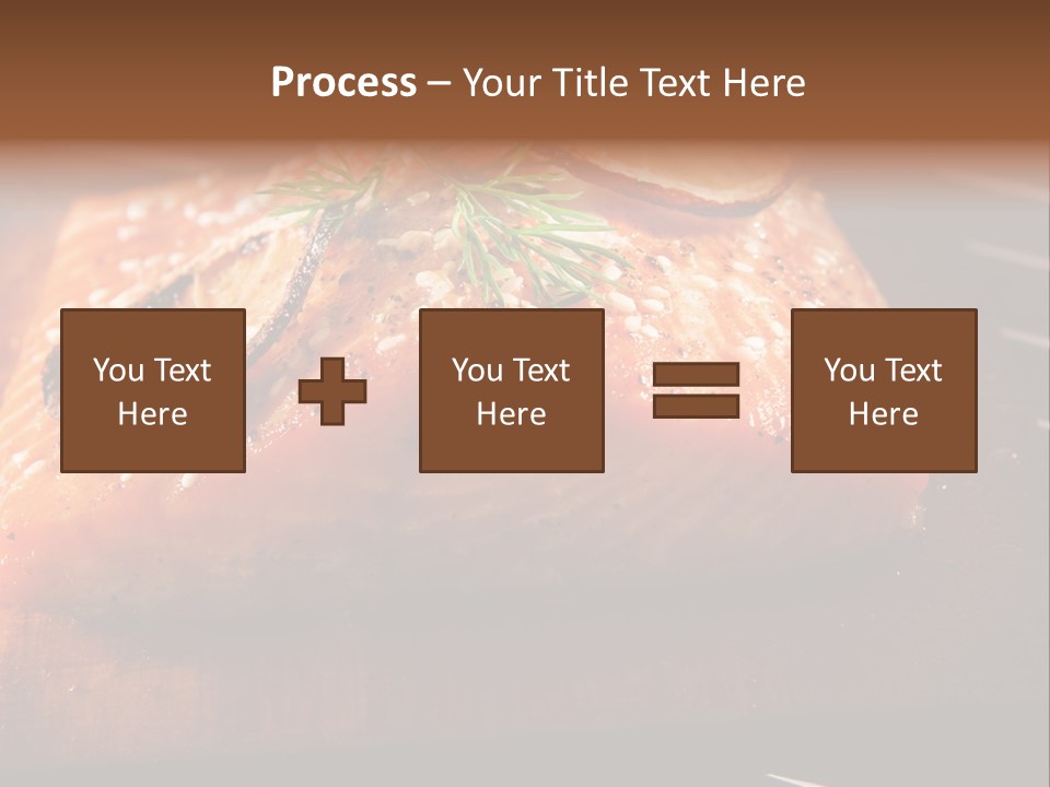 Salmon Grilled On Cedar Plank PowerPoint Template