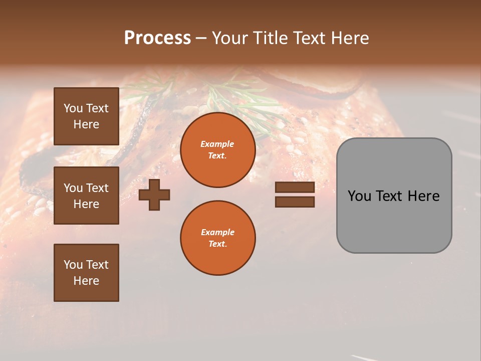 Salmon Grilled On Cedar Plank PowerPoint Template