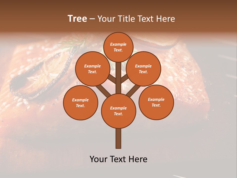 Salmon Grilled On Cedar Plank PowerPoint Template