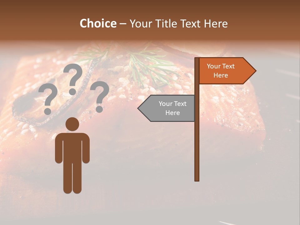 Salmon Grilled On Cedar Plank PowerPoint Template