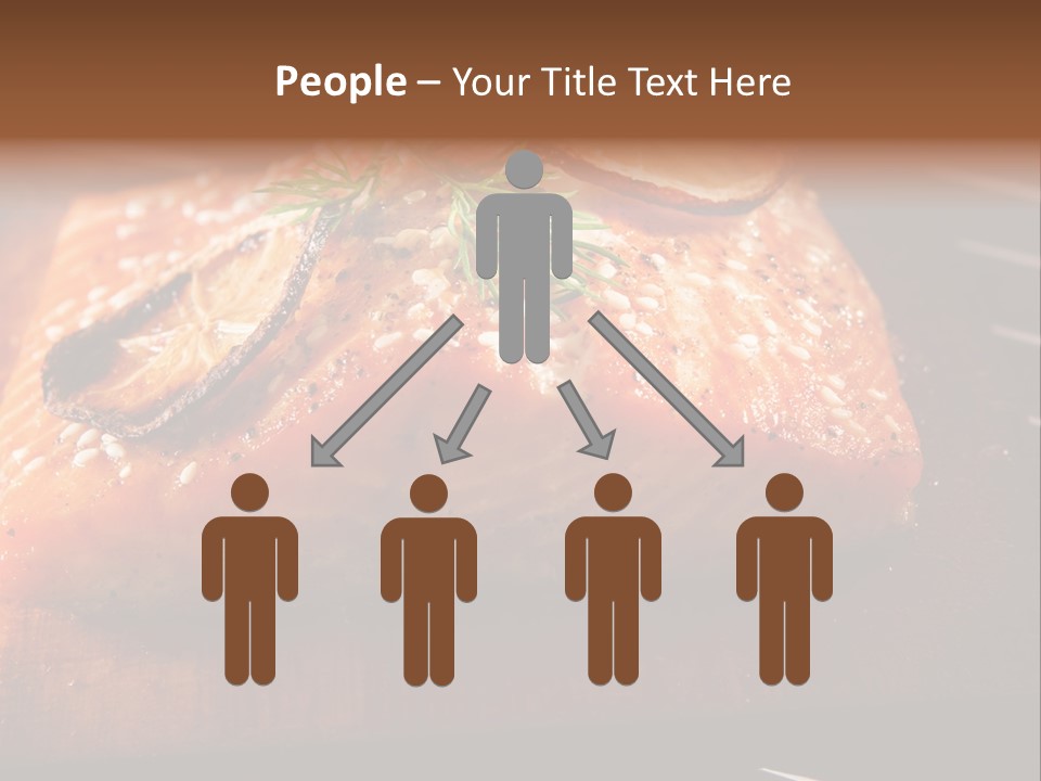 Salmon Grilled On Cedar Plank PowerPoint Template