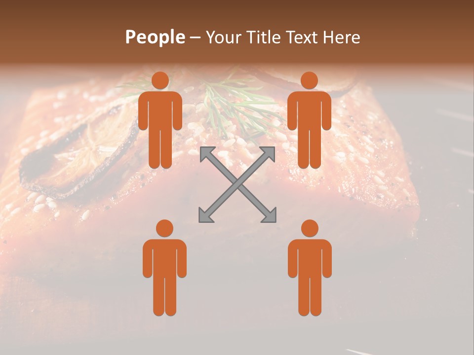 Salmon Grilled On Cedar Plank PowerPoint Template