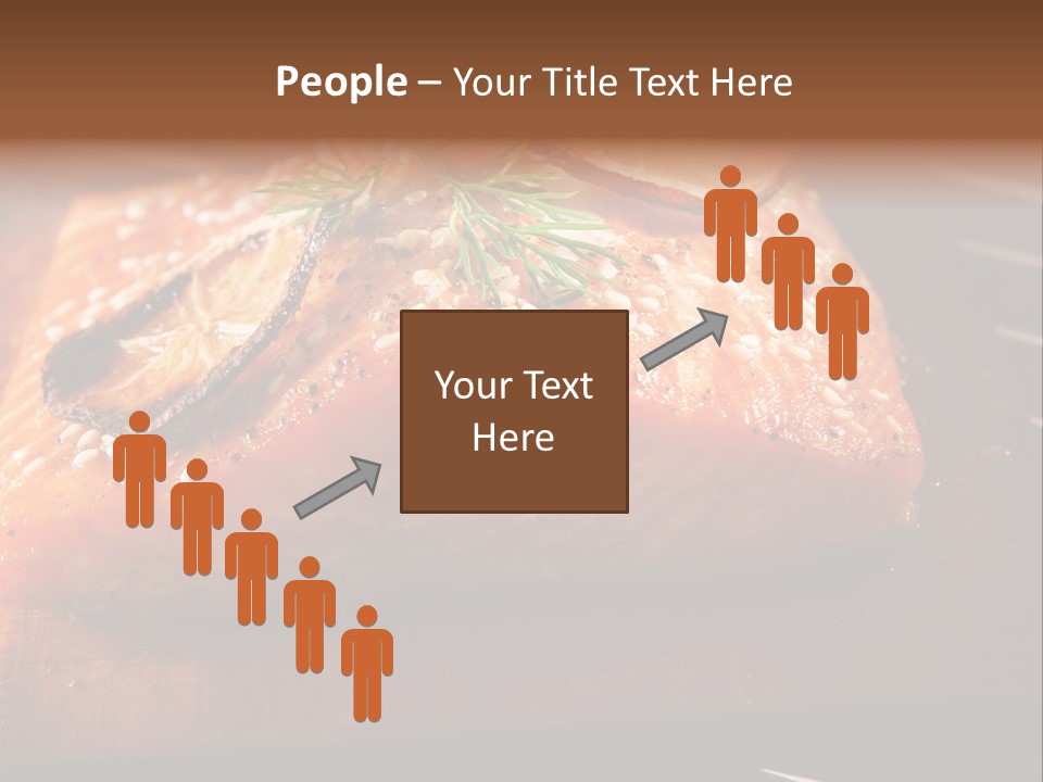 Salmon Grilled On Cedar Plank PowerPoint Template