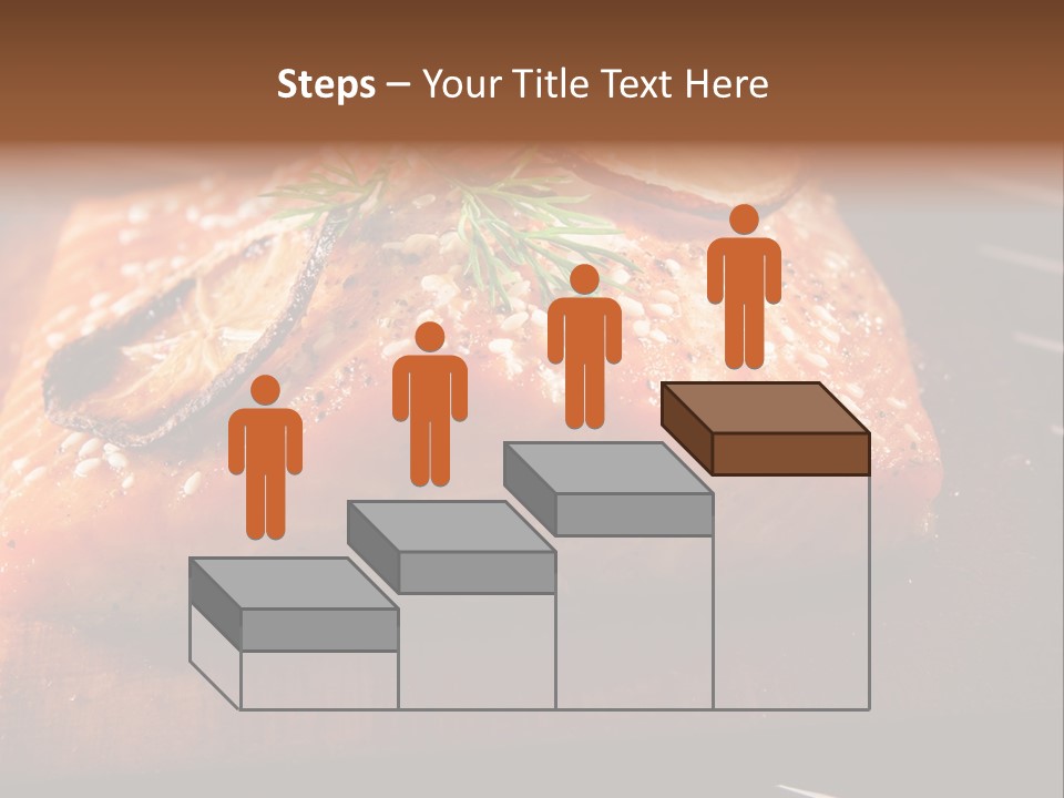 Salmon Grilled On Cedar Plank PowerPoint Template
