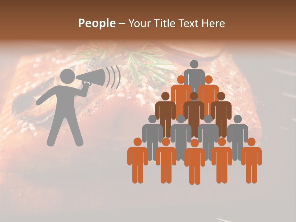 Salmon Grilled On Cedar Plank PowerPoint Template