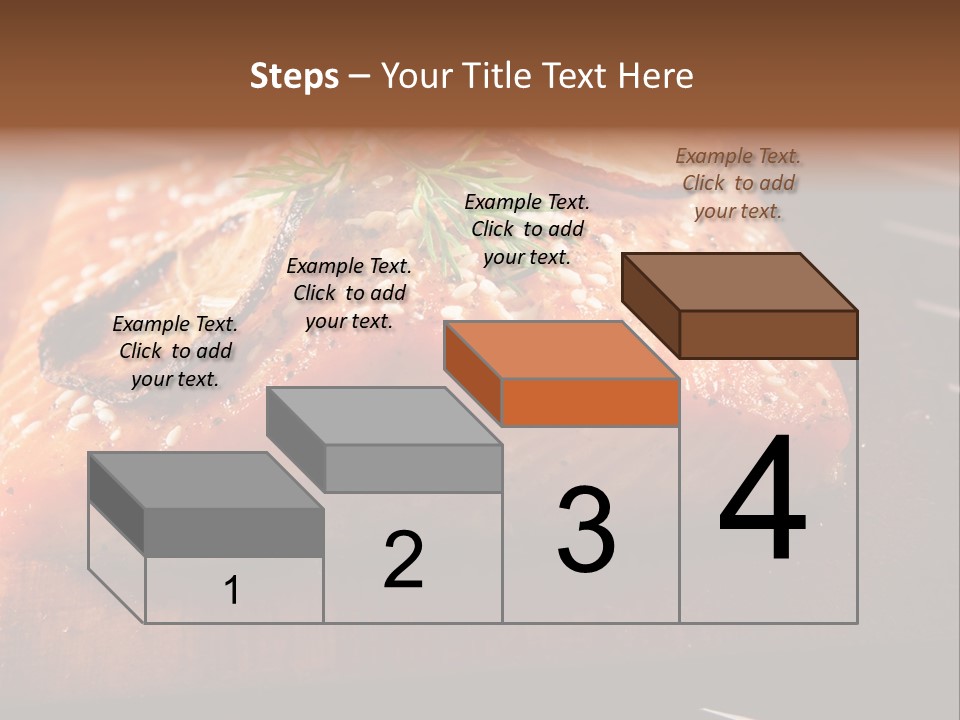 Salmon Grilled On Cedar Plank PowerPoint Template
