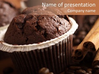 Chocolate Muffins PowerPoint Template