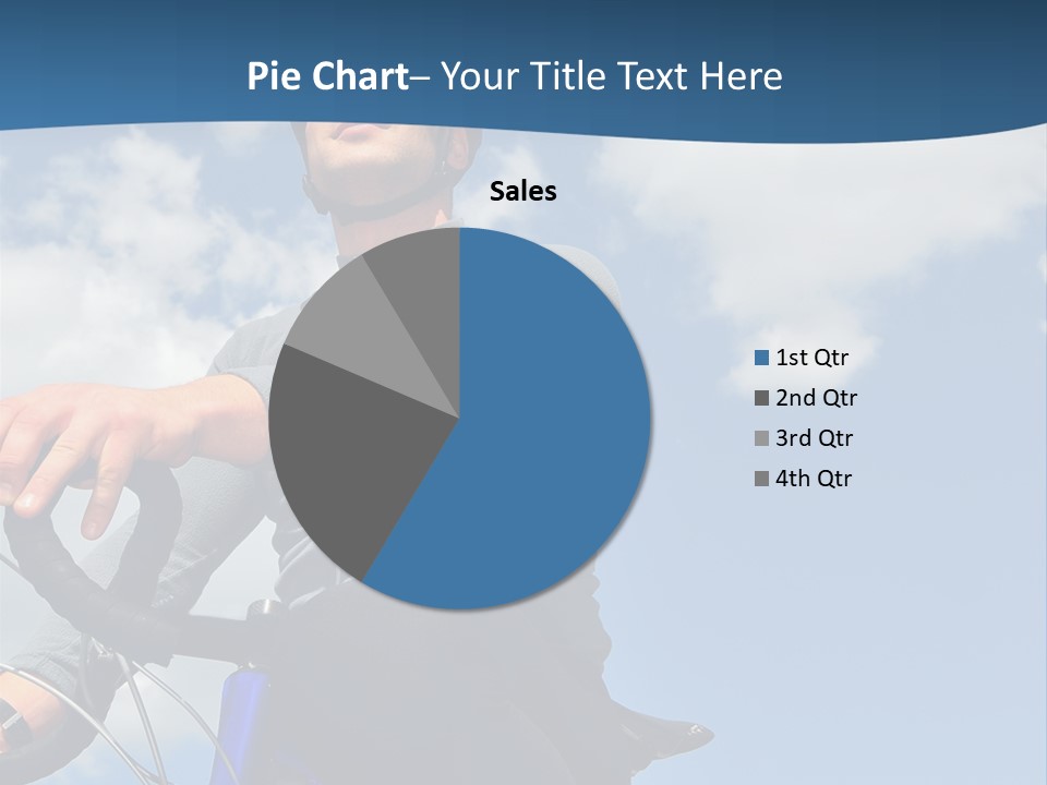 A Man Riding A Bike On A Sunny Day PowerPoint Template