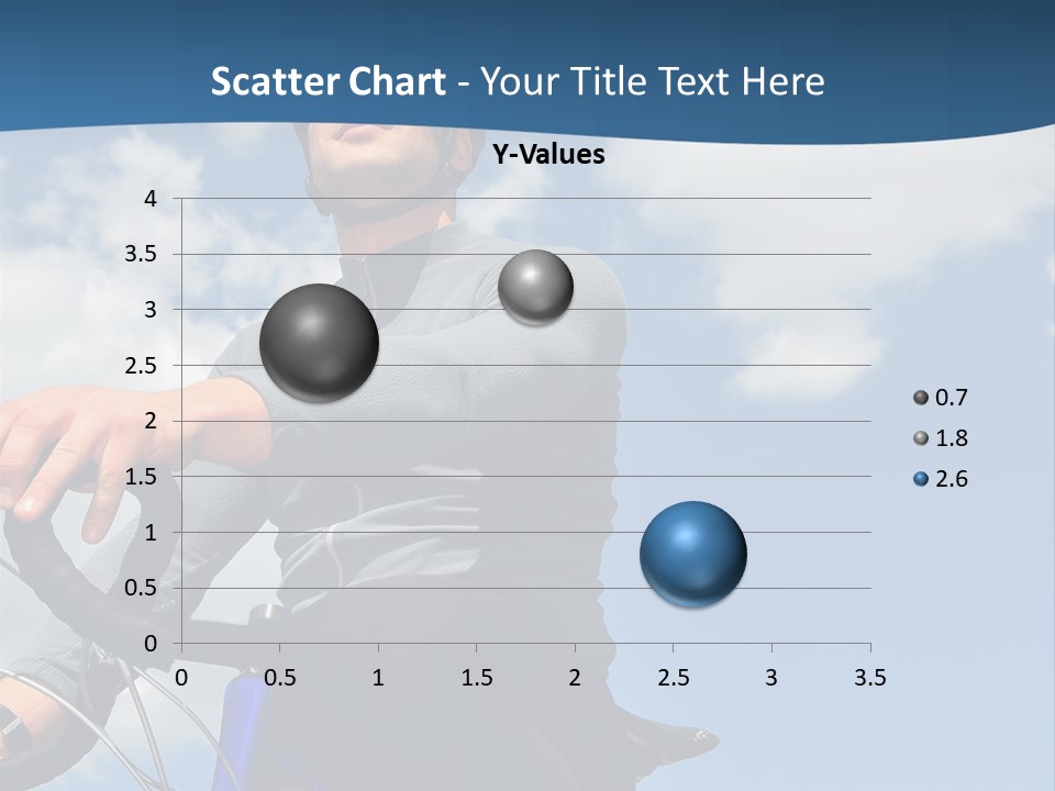 A Man Riding A Bike On A Sunny Day PowerPoint Template