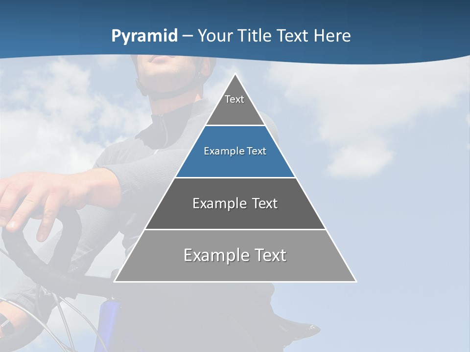 A Man Riding A Bike On A Sunny Day PowerPoint Template