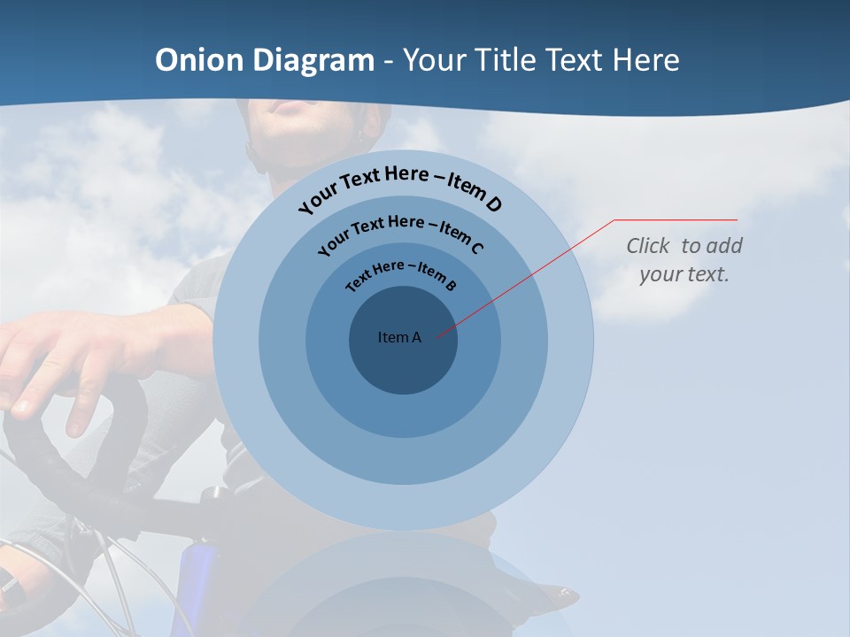A Man Riding A Bike On A Sunny Day PowerPoint Template