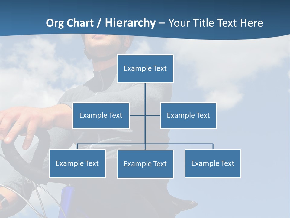 A Man Riding A Bike On A Sunny Day PowerPoint Template