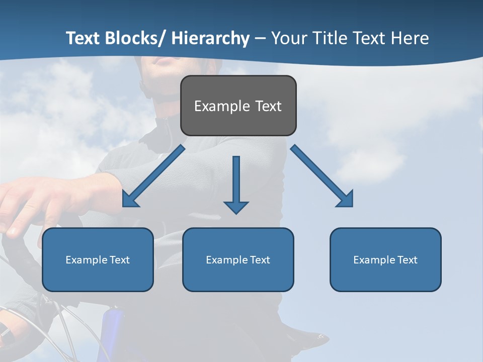 A Man Riding A Bike On A Sunny Day PowerPoint Template
