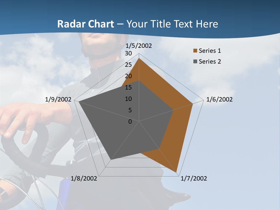 A Man Riding A Bike On A Sunny Day PowerPoint Template