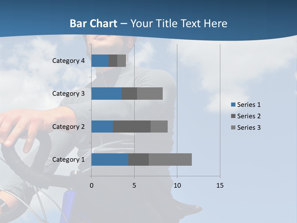 A Man Riding A Bike On A Sunny Day PowerPoint Template