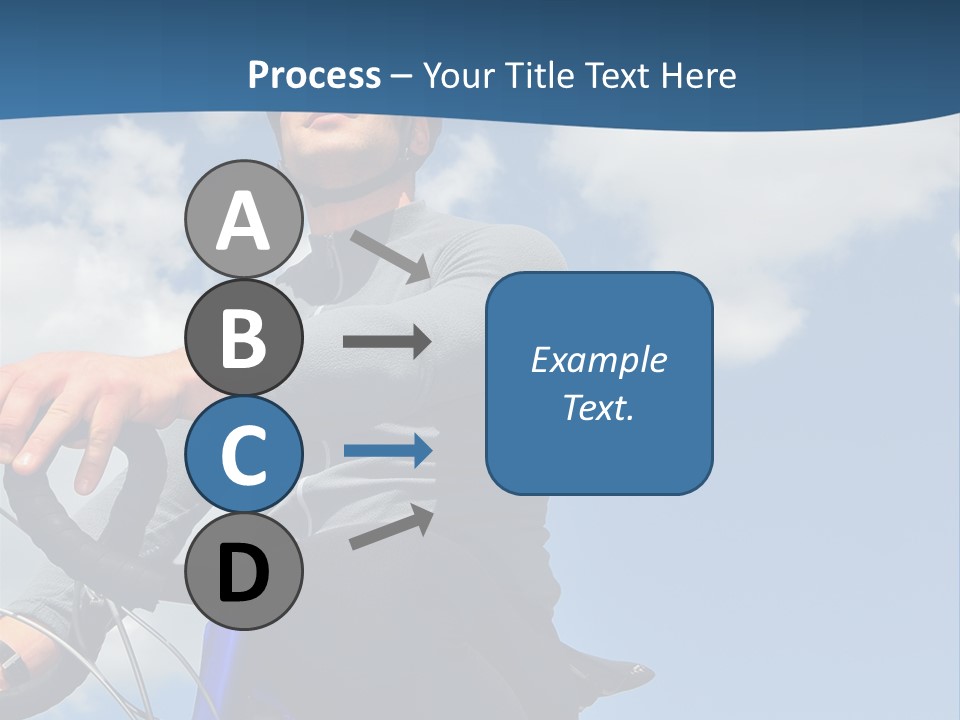 A Man Riding A Bike On A Sunny Day PowerPoint Template