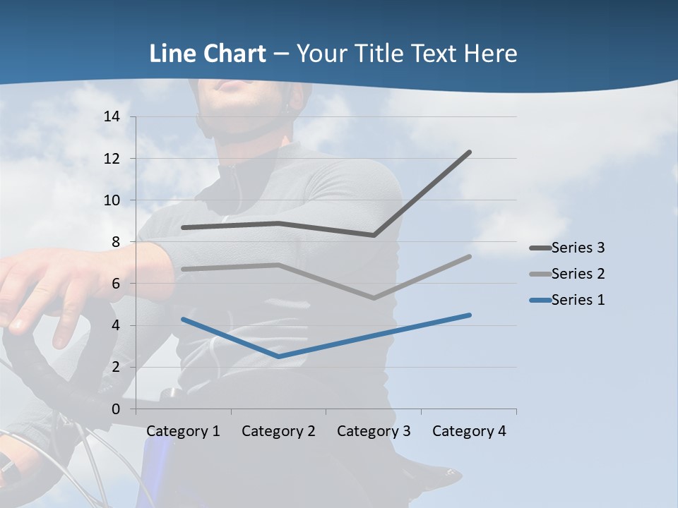 A Man Riding A Bike On A Sunny Day PowerPoint Template