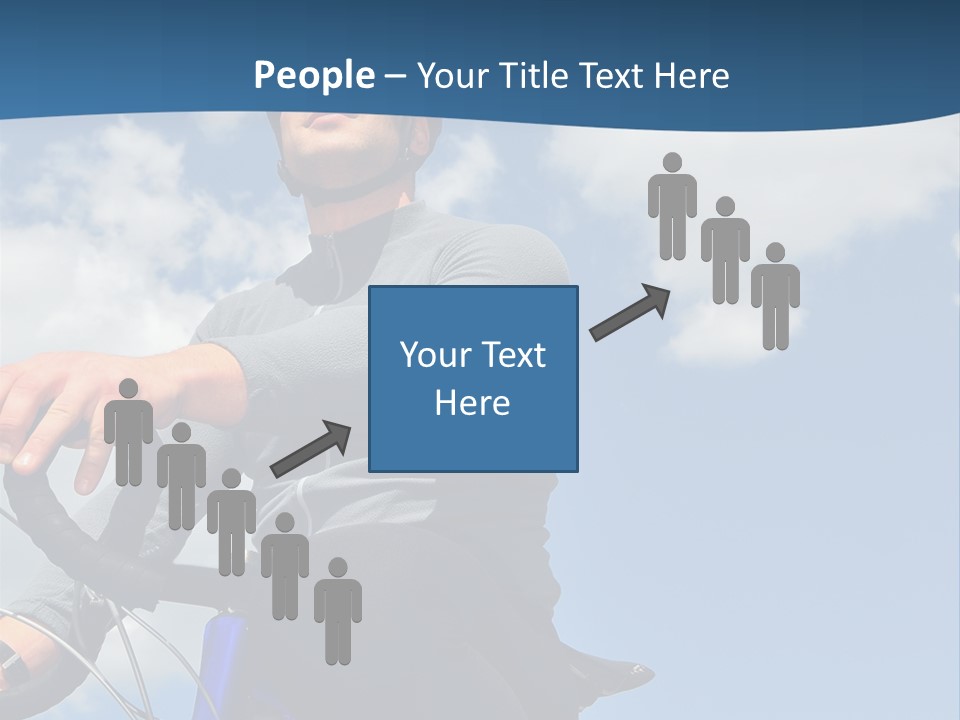 A Man Riding A Bike On A Sunny Day PowerPoint Template