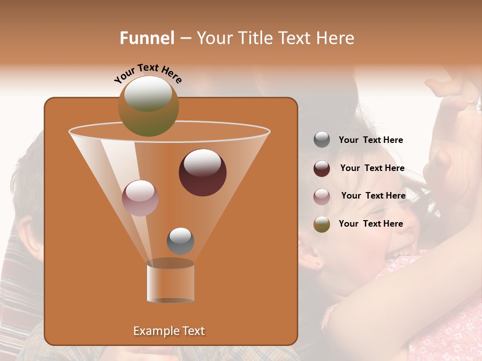 Mother, Daughter And Son PowerPoint Template