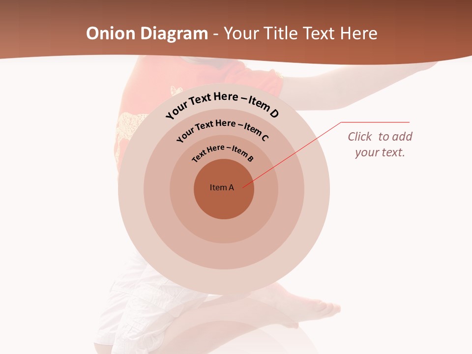 Little Girl Jumps On A White Background PowerPoint Template