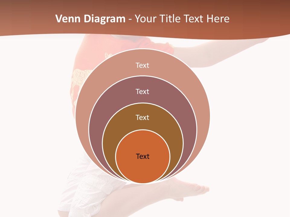 Little Girl Jumps On A White Background PowerPoint Template