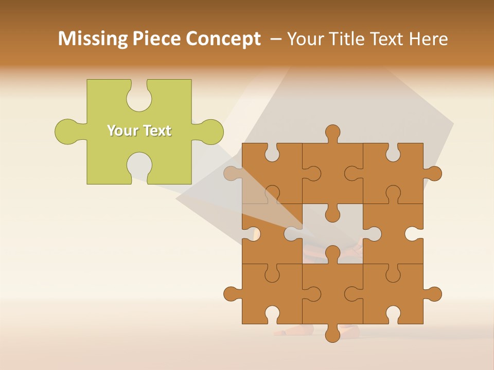 3D Rendering The Symbolic Man With Load PowerPoint Template