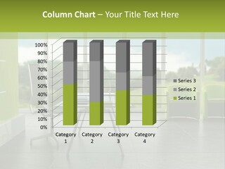 Modern Office Interior 3D Rendering PowerPoint Template