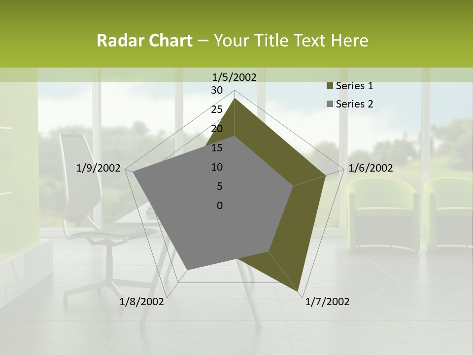 Modern Office Interior 3D Rendering PowerPoint Template