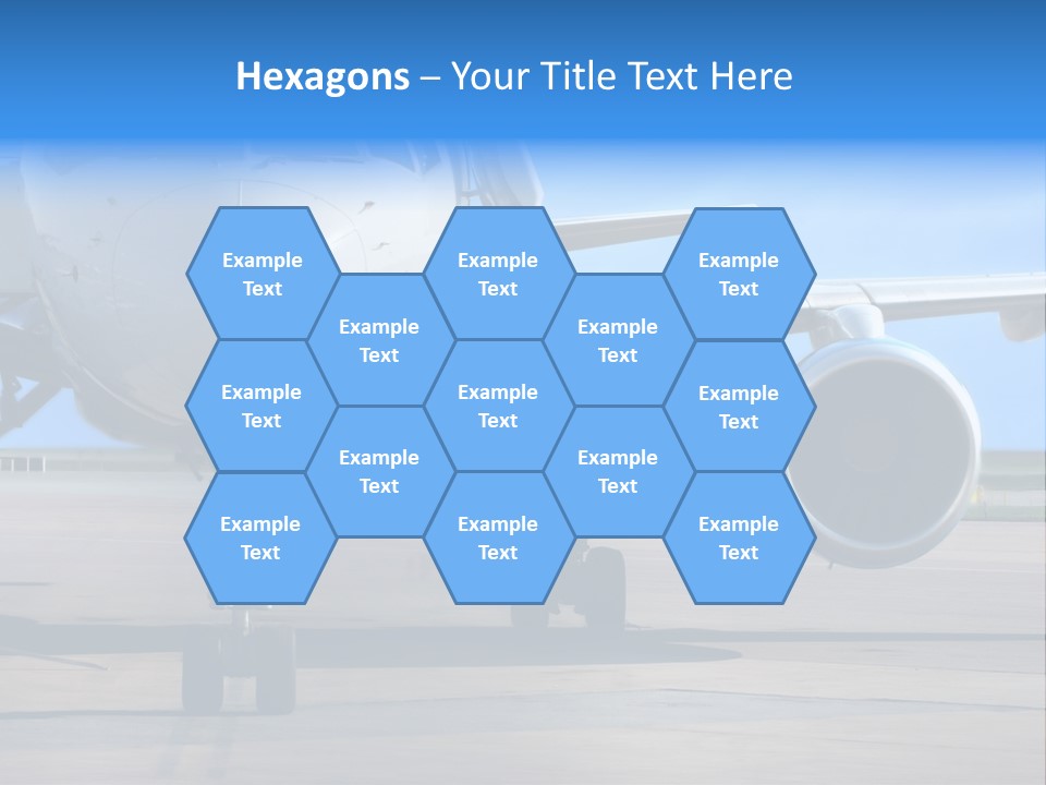 Business Plane Parked At The Airport PowerPoint Template