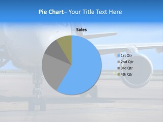 Business Plane Parked At The Airport PowerPoint Template