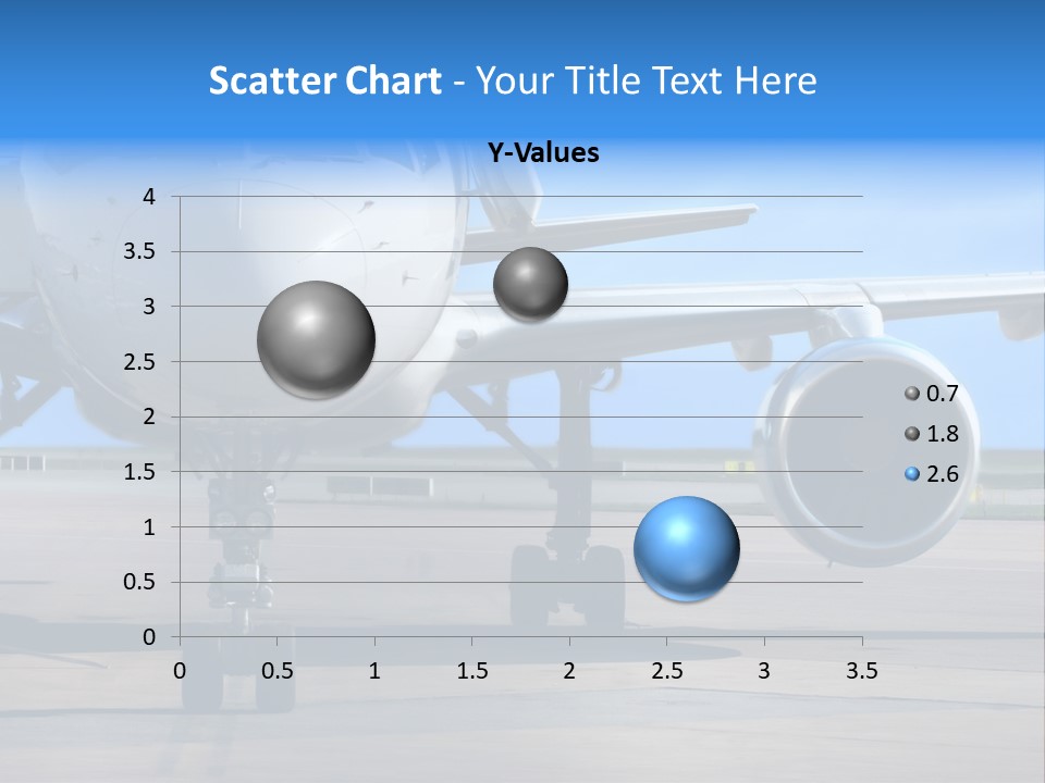 Business Plane Parked At The Airport PowerPoint Template