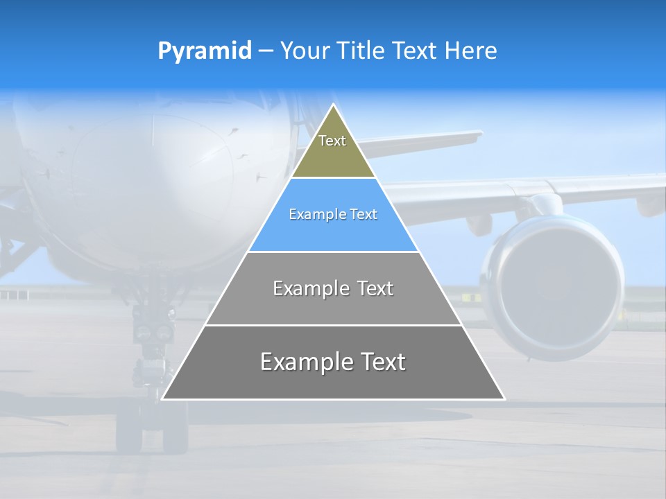 Business Plane Parked At The Airport PowerPoint Template