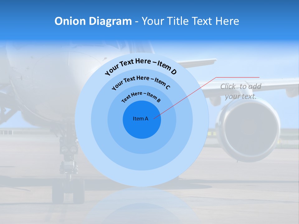Business Plane Parked At The Airport PowerPoint Template
