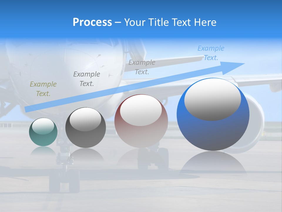 Business Plane Parked At The Airport PowerPoint Template