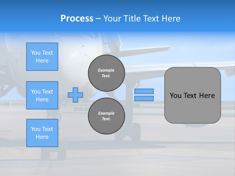 Business Plane Parked At The Airport PowerPoint Template