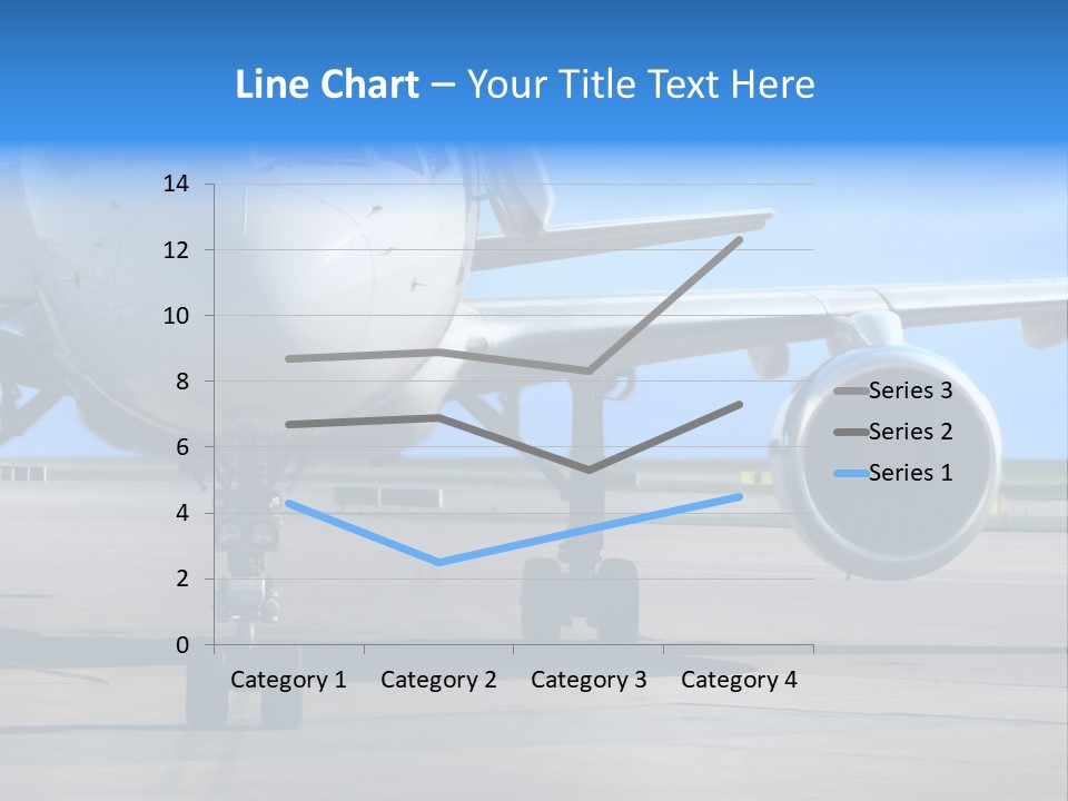 Business Plane Parked At The Airport PowerPoint Template