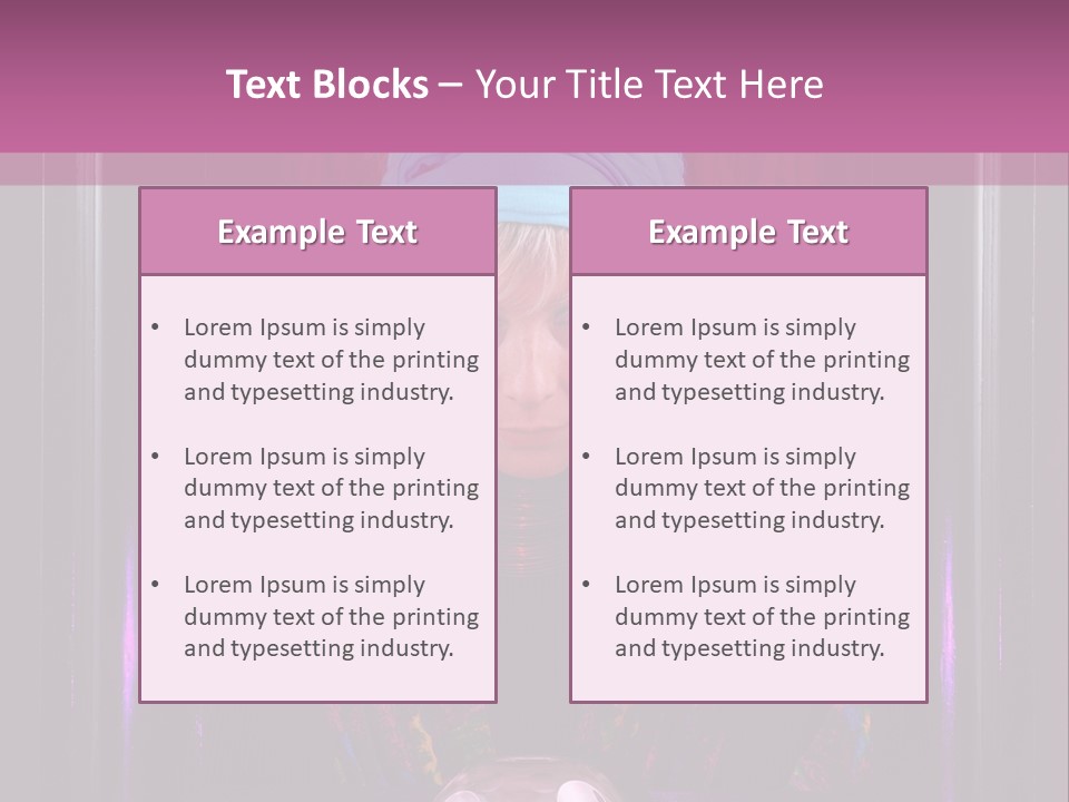 Framed Clairvoyant Woman With Crystal Ball Looking At Camera, PowerPoint Template