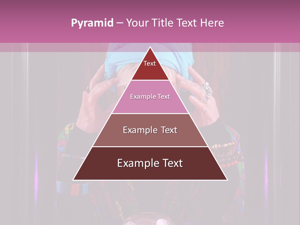 Framed Clairvoyant Woman With Crystal Ball Looking At Camera, PowerPoint Template