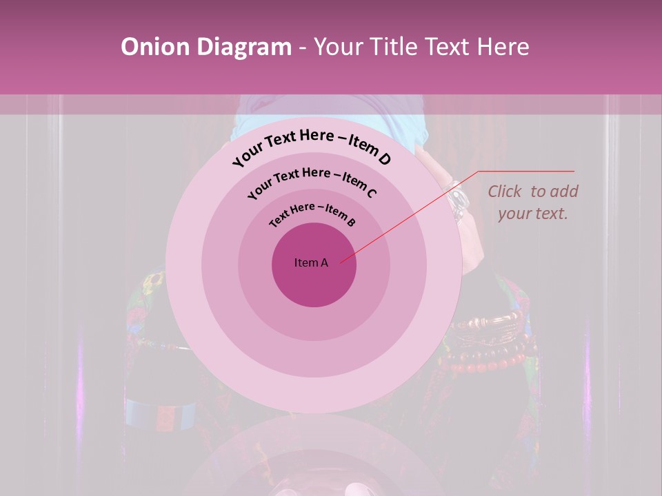 Framed Clairvoyant Woman With Crystal Ball Looking At Camera, PowerPoint Template