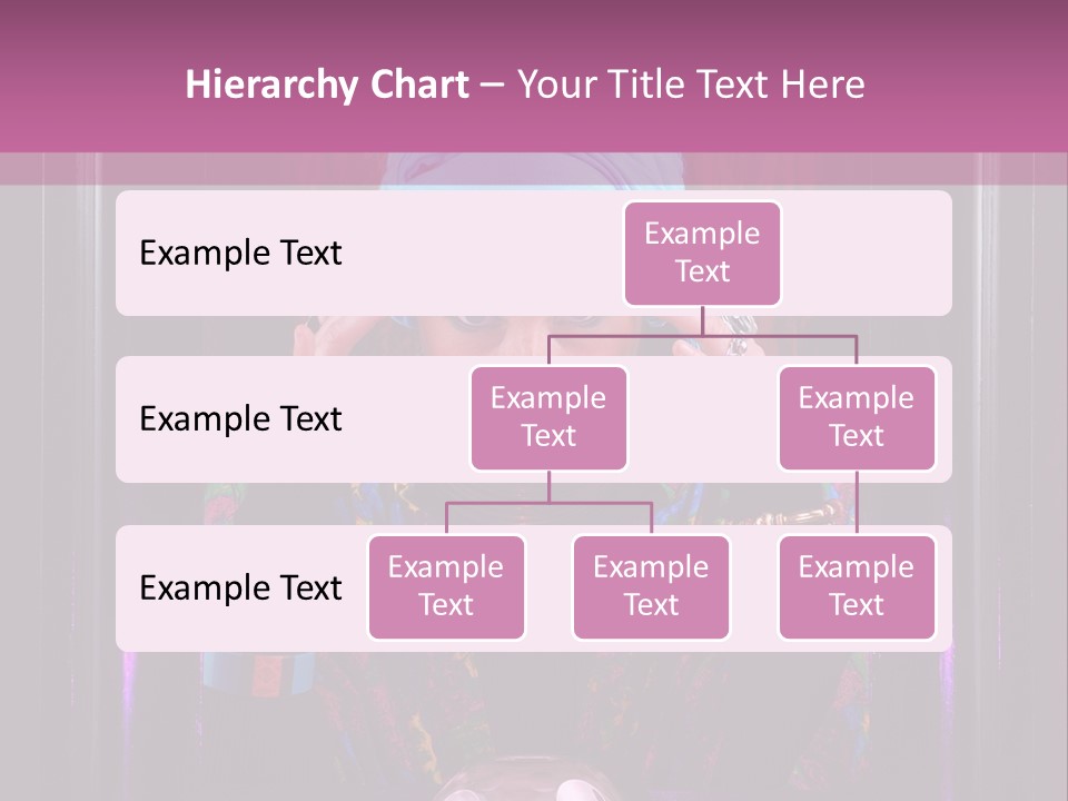Framed Clairvoyant Woman With Crystal Ball Looking At Camera, PowerPoint Template