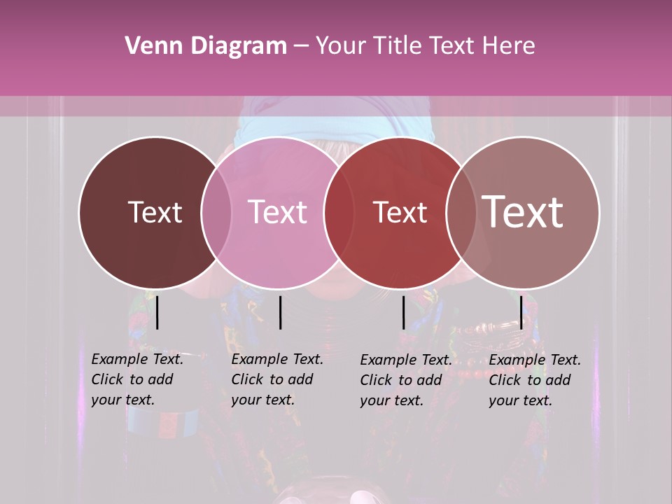 Framed Clairvoyant Woman With Crystal Ball Looking At Camera, PowerPoint Template