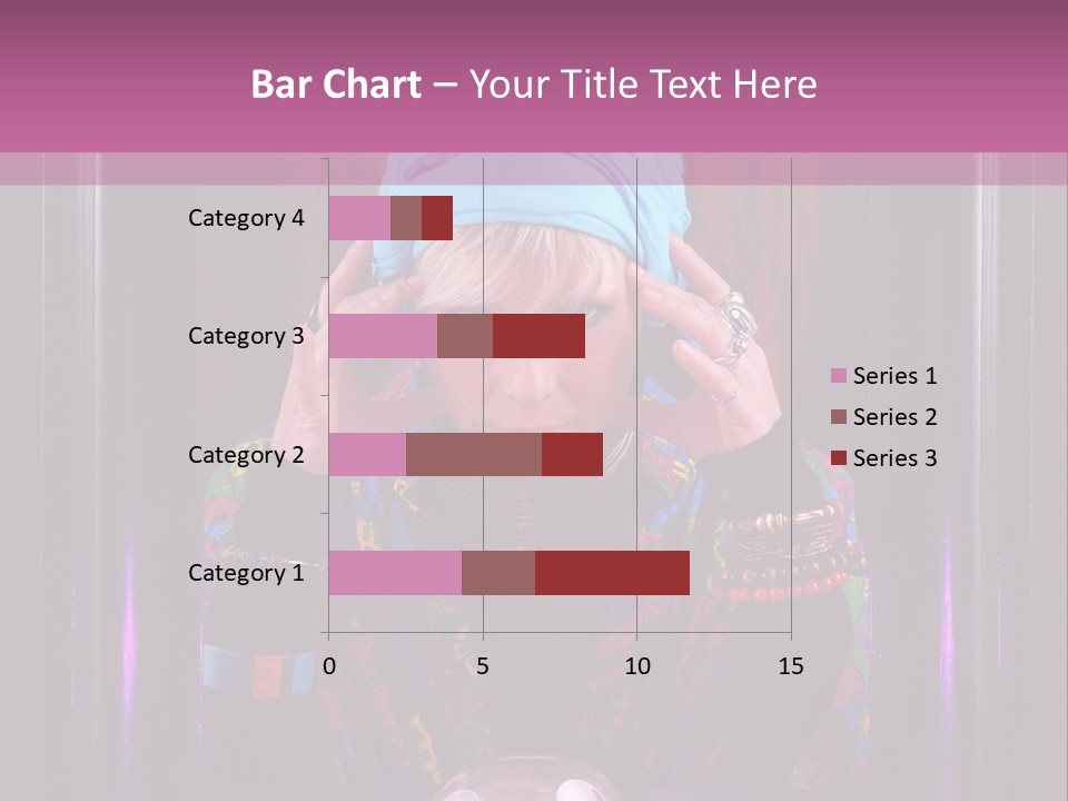 Framed Clairvoyant Woman With Crystal Ball Looking At Camera, PowerPoint Template