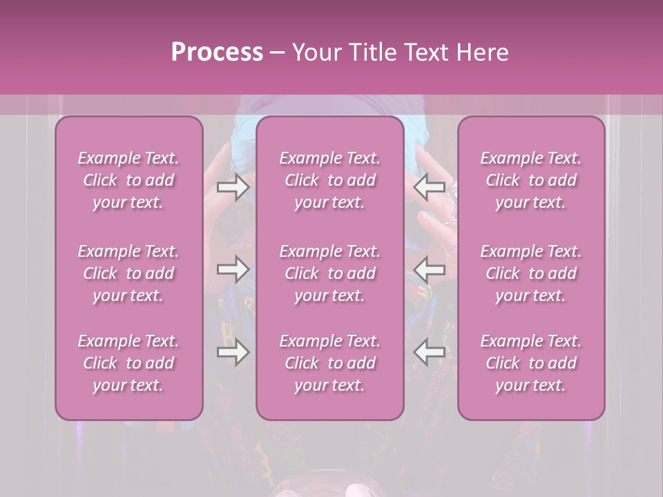 Framed Clairvoyant Woman With Crystal Ball Looking At Camera, PowerPoint Template