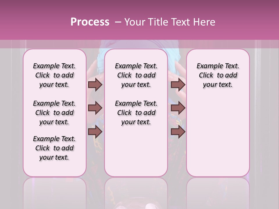 Framed Clairvoyant Woman With Crystal Ball Looking At Camera, PowerPoint Template