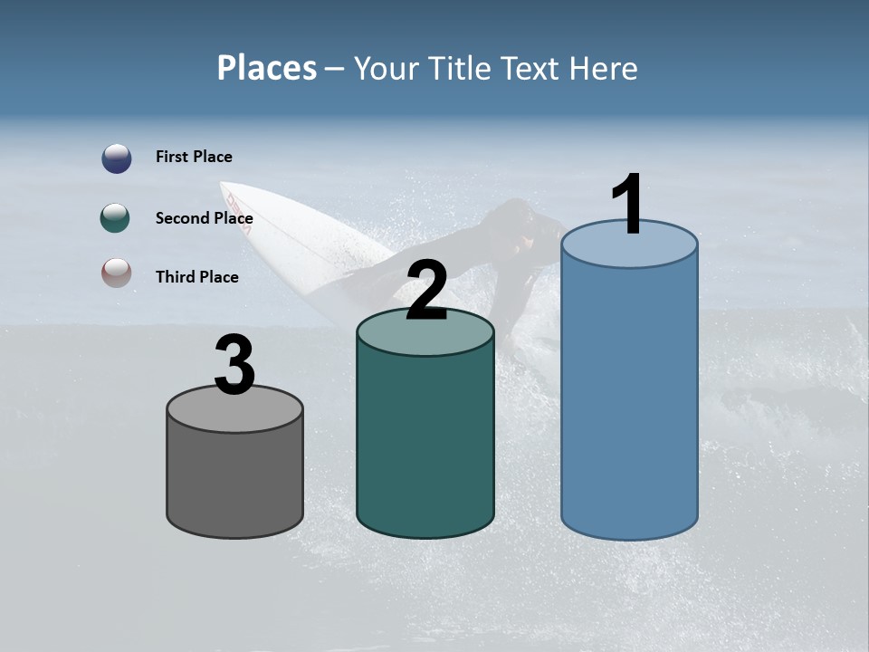 Surfer Gets Air PowerPoint Template