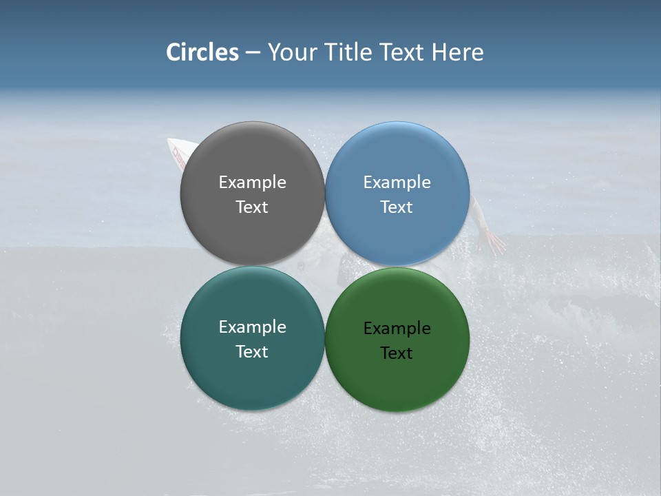 Surfer Gets Air PowerPoint Template